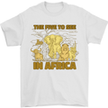 The Five to See in Africa Safari Animals Mens T-Shirt Cotton Gildan White