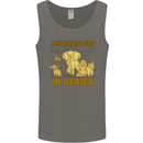 The Five to See in Africa Safari Animals Mens Vest Tank Top Charcoal