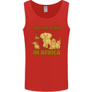 The Five to See in Africa Safari Animals Mens Vest Tank Top Red