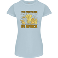 The Five to See in Africa Safari Animals Womens Petite Cut T-Shirt Light Blue