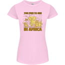 The Five to See in Africa Safari Animals Womens Petite Cut T-Shirt Light Pink