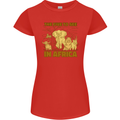 The Five to See in Africa Safari Animals Womens Petite Cut T-Shirt Red