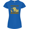 The Five to See in Africa Safari Animals Womens Petite Cut T-Shirt Royal Blue