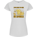 The Five to See in Africa Safari Animals Womens Petite Cut T-Shirt White