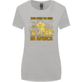 The Five to See in Africa Safari Animals Womens Wider Cut T-Shirt Sports Grey