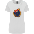 The Flag of New Zealand Fire Effect Kiwi Womens Wider Cut T-Shirt White