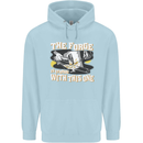 The Forge is Strong With This One Blacksmith Childrens Kids Hoodie Light Blue