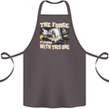 The Forge is Strong With This One Blacksmith Cotton Apron 100% Organic Dark Grey