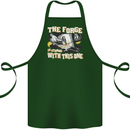 The Forge is Strong With This One Blacksmith Cotton Apron 100% Organic Forest Green