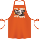 The Forge is Strong With This One Blacksmith Cotton Apron 100% Organic Orange