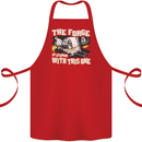 The Forge is Strong With This One Blacksmith Cotton Apron 100% Organic Red
