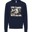 The Forge is Strong With This One Blacksmith Kids Sweatshirt Jumper Navy Blue