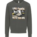 The Forge is Strong With This One Blacksmith Kids Sweatshirt Jumper Storm Grey