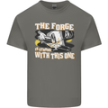 The Forge is Strong With This One Blacksmith Kids T-Shirt Childrens Charcoal