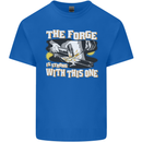 The Forge is Strong With This One Blacksmith Kids T-Shirt Childrens Royal Blue