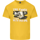 The Forge is Strong With This One Blacksmith Kids T-Shirt Childrens Yellow