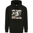 The Forge is Strong With This One Blacksmith Mens 80% Cotton Hoodie Black