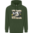 The Forge is Strong With This One Blacksmith Mens 80% Cotton Hoodie Forest Green