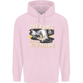 The Forge is Strong With This One Blacksmith Mens 80% Cotton Hoodie Light Pink