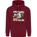 The Forge is Strong With This One Blacksmith Mens 80% Cotton Hoodie Maroon