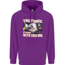 The Forge is Strong With This One Blacksmith Mens 80% Cotton Hoodie Purple