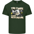 The Forge is Strong With This One Blacksmith Mens Cotton T-Shirt Tee Top Forest Green