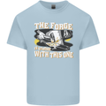 The Forge is Strong With This One Blacksmith Mens Cotton T-Shirt Tee Top Light Blue