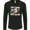 The Forge is Strong With This One Blacksmith Mens Long Sleeve T-Shirt Black