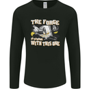 The Forge is Strong With This One Blacksmith Mens Long Sleeve T-Shirt Black