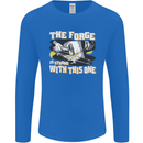 The Forge is Strong With This One Blacksmith Mens Long Sleeve T-Shirt Royal Blue