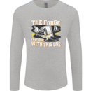 The Forge is Strong With This One Blacksmith Mens Long Sleeve T-Shirt Sports Grey