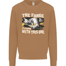 The Forge is Strong With This One Blacksmith Mens Sweatshirt Jumper Caramel Latte