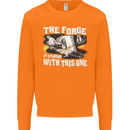 The Forge is Strong With This One Blacksmith Mens Sweatshirt Jumper Orange