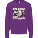 The Forge is Strong With This One Blacksmith Mens Sweatshirt Jumper Purple