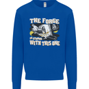 The Forge is Strong With This One Blacksmith Mens Sweatshirt Jumper Royal Blue