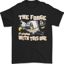 The Forge is Strong With This One Blacksmith Mens T-Shirt 100% Cotton Black