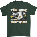The Forge is Strong With This One Blacksmith Mens T-Shirt 100% Cotton Forest Green