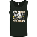 The Forge is Strong With This One Blacksmith Mens Vest Tank Top Black