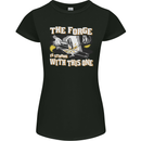 The Forge is Strong With This One Blacksmith Womens Petite Cut T-Shirt Black