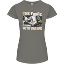 The Forge is Strong With This One Blacksmith Womens Petite Cut T-Shirt Charcoal