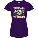 The Forge is Strong With This One Blacksmith Womens Petite Cut T-Shirt Purple