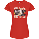 The Forge is Strong With This One Blacksmith Womens Petite Cut T-Shirt Red