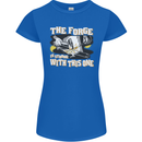 The Forge is Strong With This One Blacksmith Womens Petite Cut T-Shirt Royal Blue