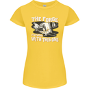 The Forge is Strong With This One Blacksmith Womens Petite Cut T-Shirt Yellow