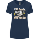 The Forge is Strong With This One Blacksmith Womens Wider Cut T-Shirt Navy Blue