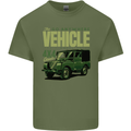 The Go Anywhere Vehicle 4X4 Off Roading Mens Cotton T-Shirt Tee Top Military Green