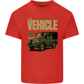 The Go Anywhere Vehicle 4X4 Off Roading Mens Cotton T-Shirt Tee Top Red