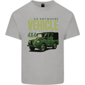 The Go Anywhere Vehicle 4X4 Off Roading Mens Cotton T-Shirt Tee Top Sports Grey