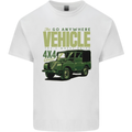 The Go Anywhere Vehicle 4X4 Off Roading Mens Cotton T-Shirt Tee Top White