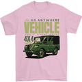 The Go Anywhere Vehicle 4X4 Off Roading Mens T-Shirt Cotton Gildan Light Pink